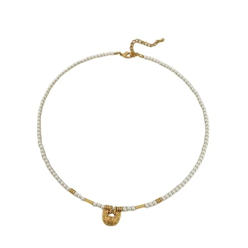 Homxi Halskette Kette Weiß Mädchen,Halskette Vergoldet Mädchen Perlenkette Damen Kette Halskette Weiß Homxi Halskette Kette Weiß Mädchen,Halskette Vergoldet Mädchen Perlenkette Damen Kette Halskette Weiß von Homxi