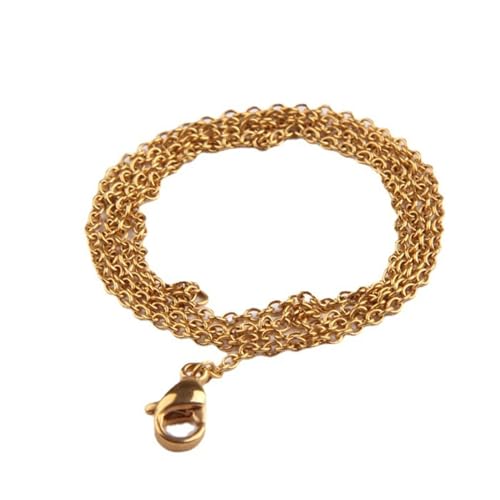 Homxi Halsketten Gold Frauen,Kette Edelstahl Damen Kabelkette Halskette Gold von Homxi