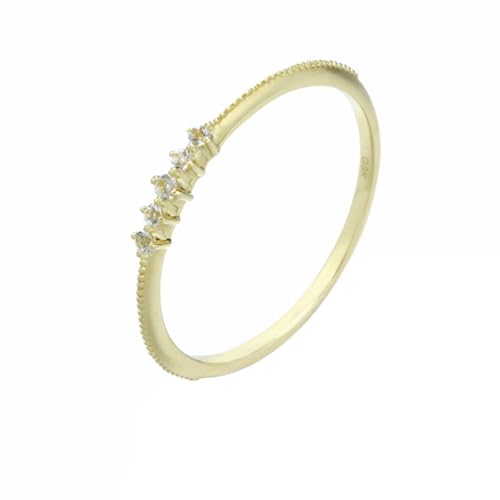 Homxi Hochzeitsringe Ring Damen 750 Gelbgold, Rund mit Kreierter Topas, Damen Hochzeitsringe Eheringe Gold Gr. 49 (15.6) von Homxi