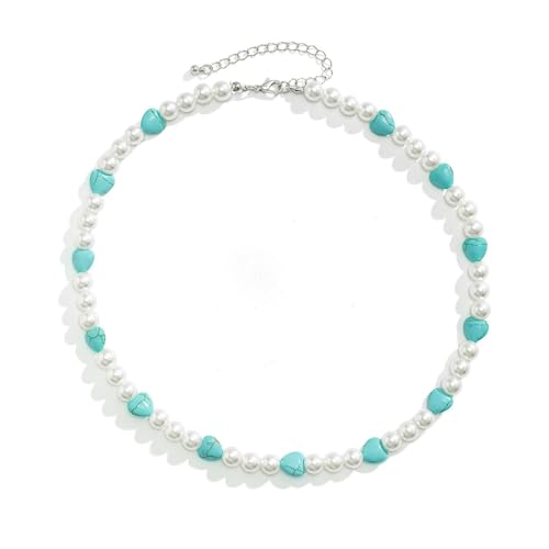 Homxi Mann Kette Anhänger Weiß,Halskette Legierung mit Anhänger Männer Perlenkette Herren Anhänger Kette Weiß Homxi Mann Kette Anhänger Weiß,Halskette Legierung mit Anhänger Männer Perlenkette Herren Anhänger Kette Weiß von Homxi