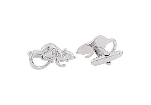 Homxi Manschettenknöpfe für Herren,Cufflinks Maus Herren für Manschettenknöpfe Silber Manschettenknöpfe Kupfer von Homxi