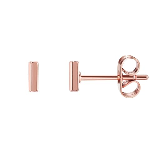 Homxi Ohrstecker Frauen,Ohrringe Damen Kupfer Ohrringe Einfach Bar Damen Ohrringe Rosegold von Homxi