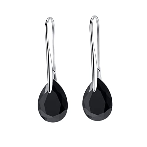 Homxi Wassertropfen Ohrringe,Ohrringe Kupfer Damen Wassertropfen mit Zirkonia Silber Damen Ohrringe Tropfen von Homxi