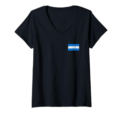 Damen Honduras-Flaggen-Grafik für Männer, Frauen, Kinder T-Shirt mit V-Ausschnitt Damen Honduras-Flaggen-Grafik für Männer, Frauen, Kinder T-Shirt mit V-Ausschnitt von Honduras Flag Graphic Store