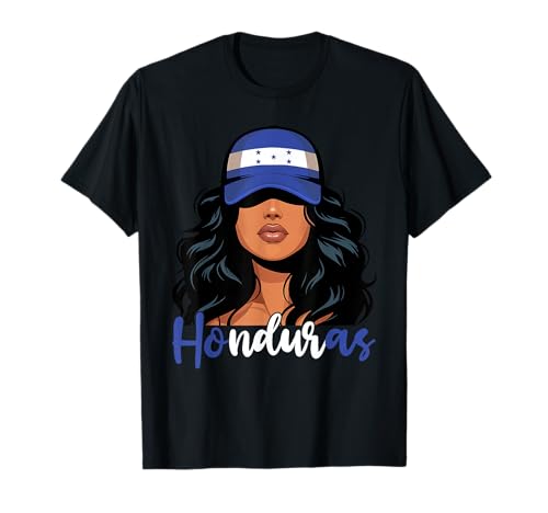 Honduranisches Mädchen Honduras Flagge Stolze Hondureña Frauen T-Shirt von Honduras for Girls and Women Honduran Outfit