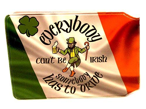 Lustiges irisches Irland Slim Line Bus Pass Brieftasche Kreditreise Bahnticket Kartenhalter für Oyster Business ID Card, mehrfarbig, 1x Wallet von Honeey