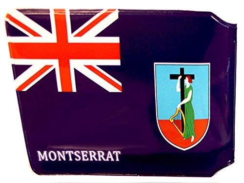 Montserrat Flagge Kreditkarte Bus Pass Wallet Slimline Reise Schiene Ticket Halter Cover für Oyster Business Reißverschluss ID Card - Bifold - Party Bag Geschenk Schulabgänger Uni, mehrfarbig, 1x von Honeey