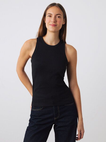 Honest Basics Gerriptes Racer-Top von Honest Basics