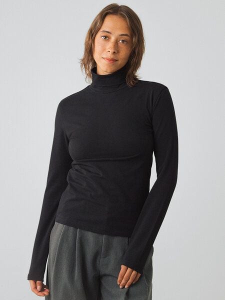 Honest Basics Jersey-Rollkragenpullover von Honest Basics