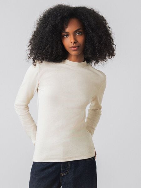 Honest Basics Langarm Shirt mit Stehkragen von Honest Basics