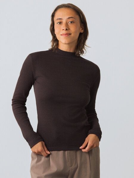Honest Basics Langarm Shirt mit Stehkragen von Honest Basics