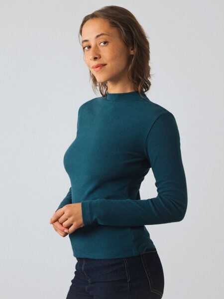 Honest Basics Langarm Shirt mit Stehkragen von Honest Basics