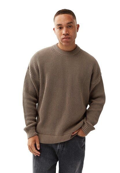 Honesty Rules Boxy Waffle Knitter Pullover von Honesty Rules