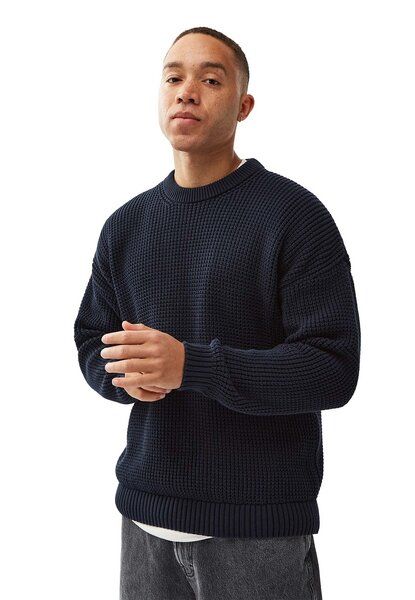 Honesty Rules Boxy Waffle Knitter Pullover von Honesty Rules