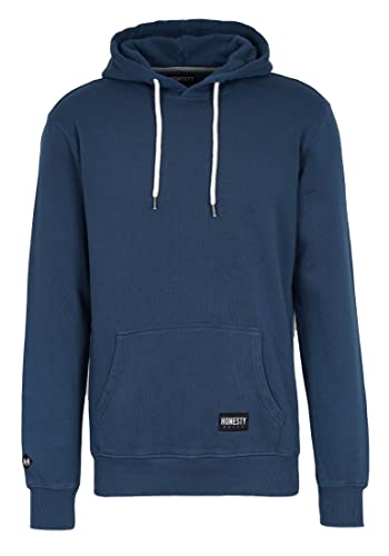 Honesty Rules Herren Kapuzenpullover Basic aus Bio-Baumwolle, Blue, Gr. L von Honesty Rules