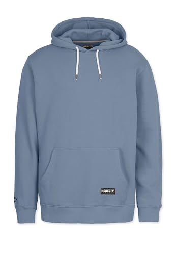 Honesty Rules Herren Kapuzenpullover Basic aus Bio-Baumwolle, Dove-Blue, Gr. L von Honesty Rules