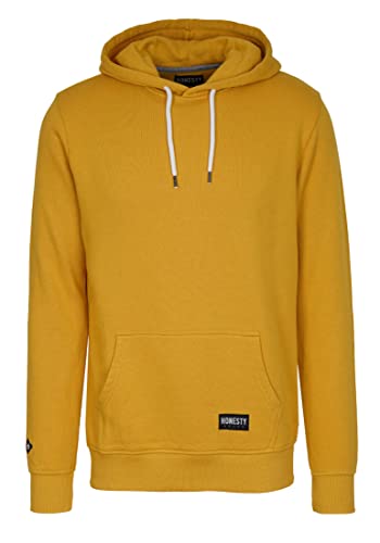 Honesty Rules Herren Kapuzenpullover Basic aus Bio-Baumwolle, Mustard, Gr. L von Honesty Rules