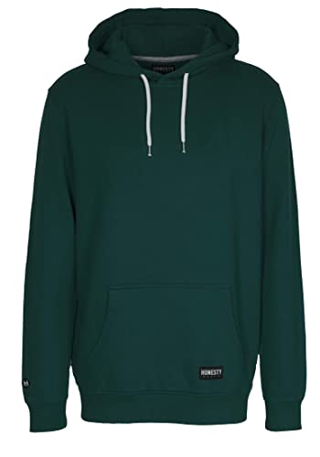 Honesty Rules Herren Kapuzenpullover Basic aus Bio-Baumwolle, Racing-Green, Gr. L von Honesty Rules