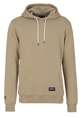 Honesty Rules Herren Kapuzenpullover Basic aus Bio-Baumwolle, beige, Gr. L von Honesty Rules