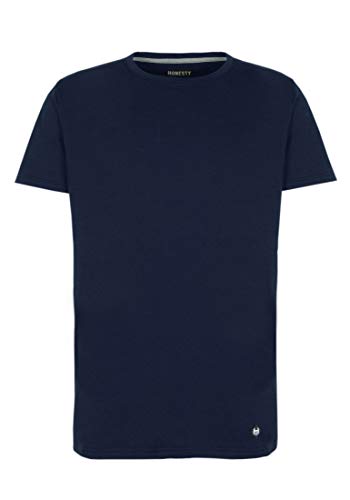 Honesty Rules Herren Kurzarm Basic T-Shirt (Navy) von Honesty Rules