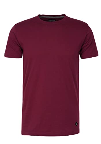 Honesty Rules Herren Kurzarm T-Shirt Basic aus Bio-Baumwolle, Bordeaux, Gr. L von Honesty Rules