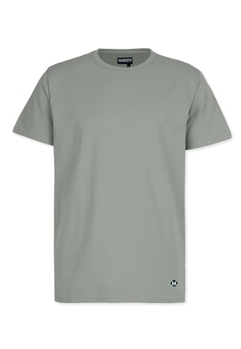 Honesty Rules Herren Kurzarm T-Shirt Basic aus Bio-Baumwolle, moos, Gr. L von Honesty Rules