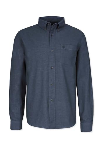 Honesty Rules Herren Langarm Hemd Basic aus Bio-Baumwolle, Navy, Gr. L von Honesty Rules