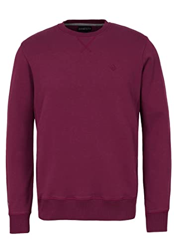 Honesty Rules Herren Sweatshirt Basic aus Bio-Baumwolle, Bordeaux, Gr. L von Honesty Rules