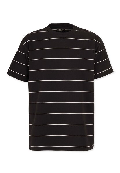 Honesty Rules Oversize French Terry Striped T-Shirt von Honesty Rules