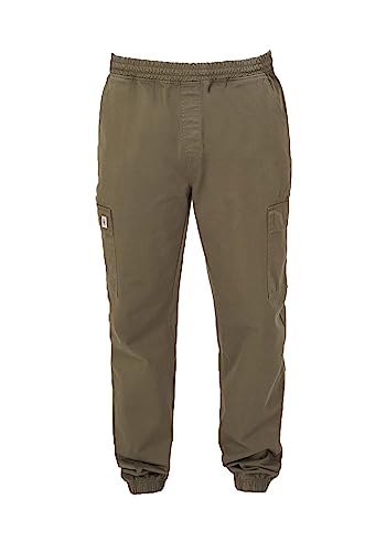 Honesty Rules Unisex Hose Loose Fit Cargo Jog aus Bio-Baumwolle, Dark-Olive, Gr. L von Honesty Rules