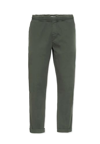 Honesty Rules Unisex Hose Loose Fit Chino aus Bio-Baumwolle, Dark-Olive, Gr. L von Honesty Rules