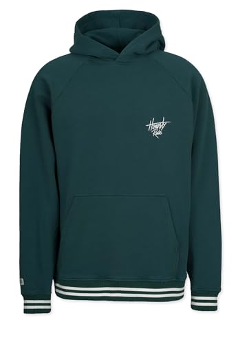 Honesty Rules Unisex Kapuzenpullover Campus Raglan aus Bio-Baumwolle, Racing-Green, Gr. S von Honesty Rules