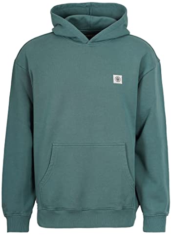 Honesty Rules Unisex Kapuzenpullover Loose Fit Logo aus Bio-Baumwolle, sage, Gr. XL von Honesty Rules