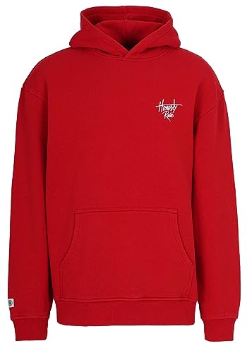 Honesty Rules Unisex Kapuzenpullover Small Signature aus Bio-Baumwolle, red, Gr. M von Honesty Rules