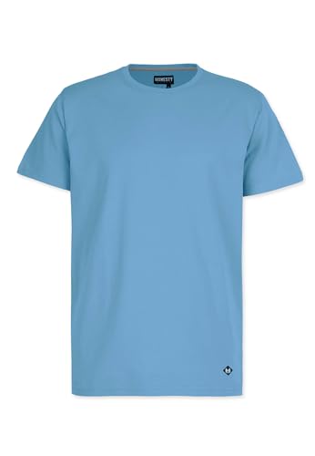 Honesty Rules Unisex Kurzarm T-Shirt Basic aus Bio-Baumwolle, Aegean-Blue, Gr. XS von Honesty Rules