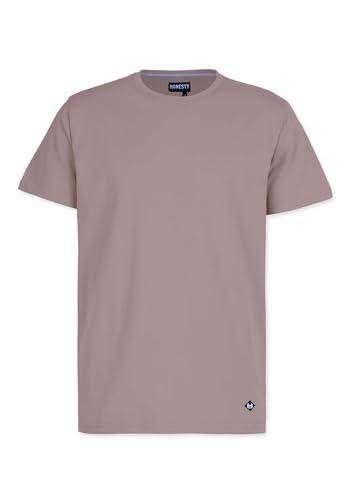 Honesty Rules Unisex Kurzarm T-Shirt Basic aus Bio-Baumwolle, mud, Gr. L von Honesty Rules