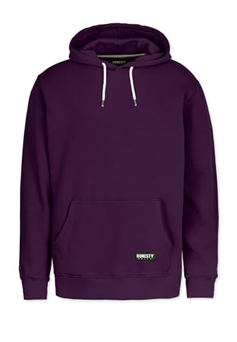 Honesty Rules Unisex Langarm Basic aus Bio-Baumwolle, Dark-Purple, Gr. XXL von Honesty Rules