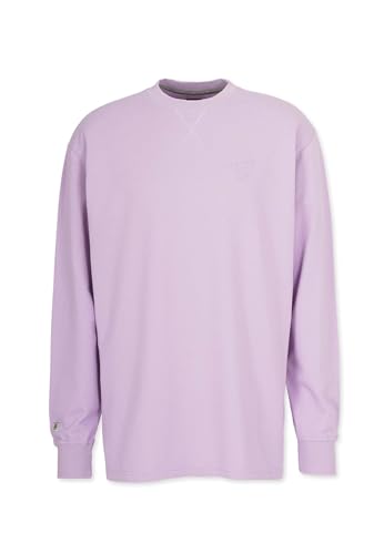 Honesty Rules Unisex Langarmshirt French Terry Signature aus Bio-Baumwolle, Faded-pink, Gr. L von Honesty Rules