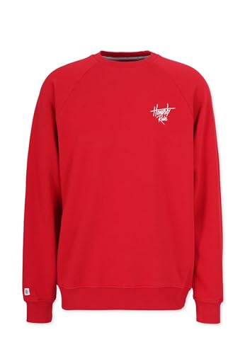 Honesty Rules Unisex Sweatshirt Raglan Signature aus Bio-Baumwolle, red, Gr. XXL von Honesty Rules