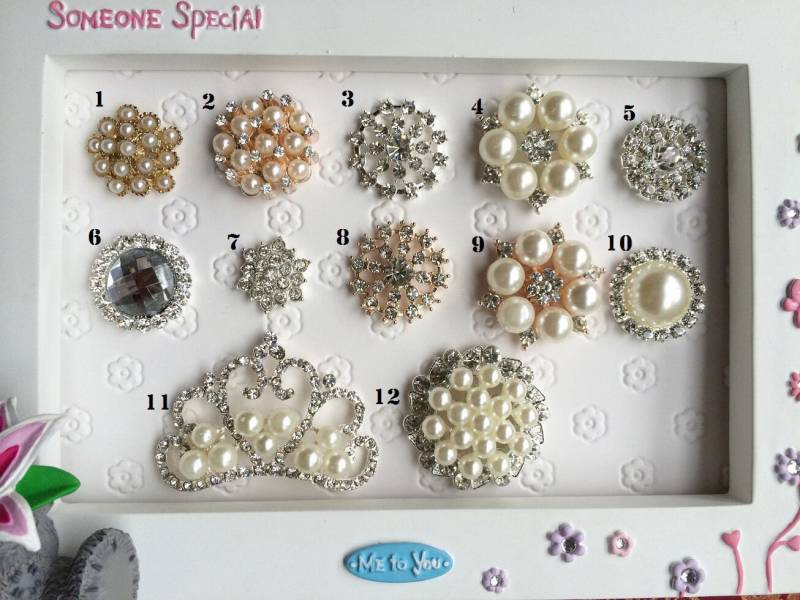 Material Metall Strass Verzierungen Diy Packungen, Diamante, Perlen, Stirnbänder von HoneyDewProps