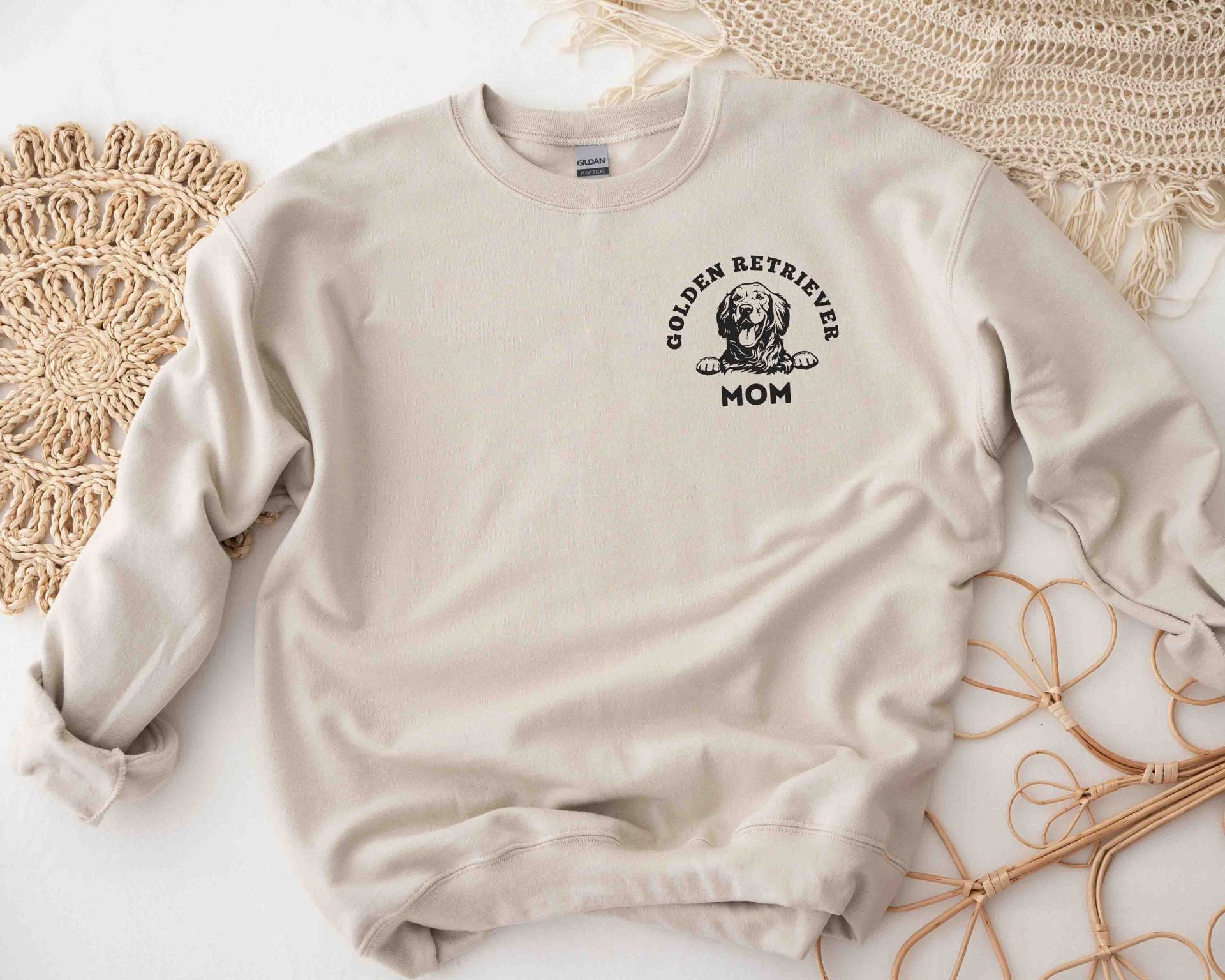 Hunde Mama Sweatshirt, Golden Retriever Mom Shirt, Goldene Hund Hundeliebhaber T-Shirt von HoneyFeltApparel