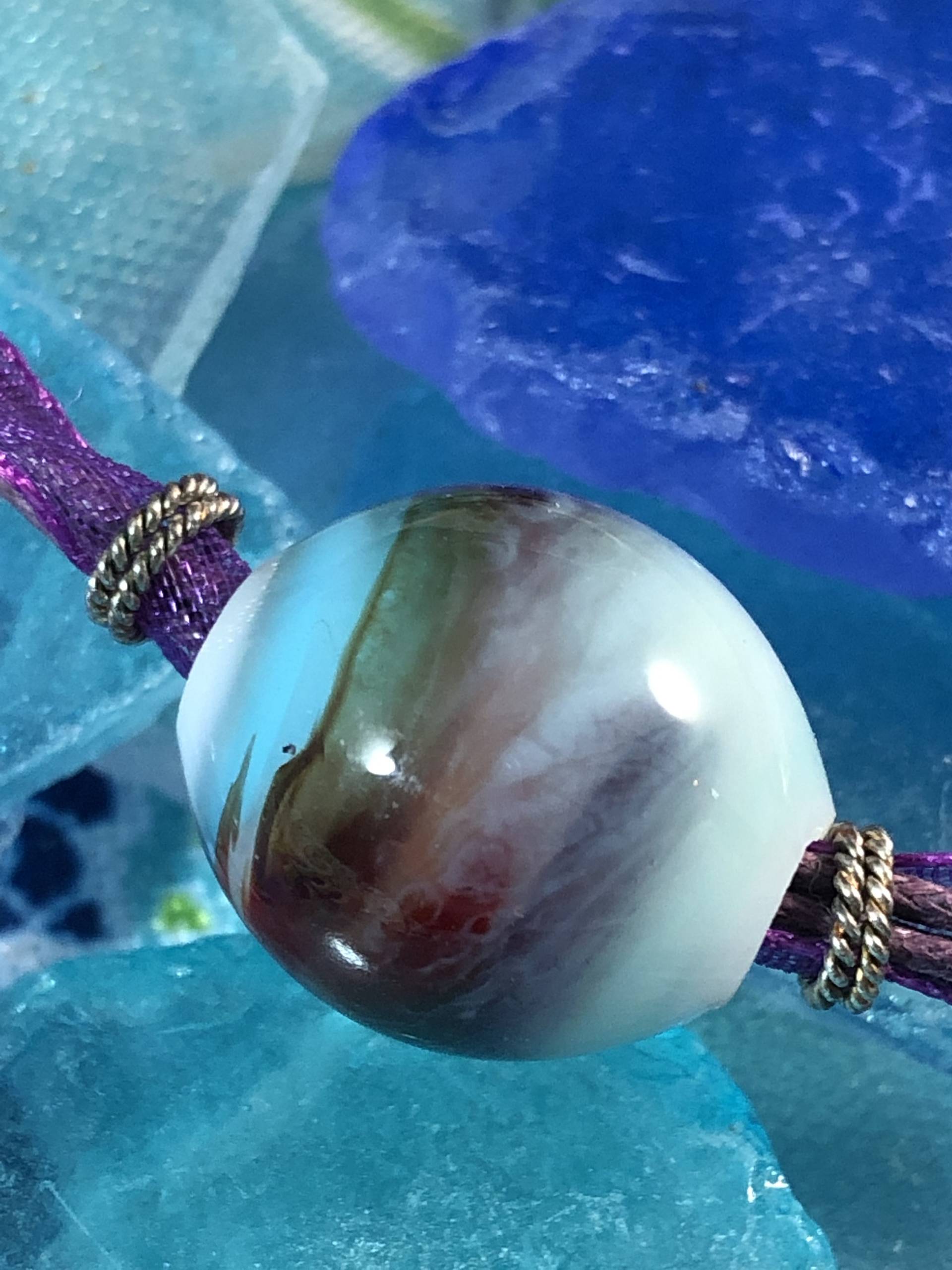 Band Und Lampwork Perle-Halsband Band Und Lampwork Perle-Halsband von HoneyGlassFarm