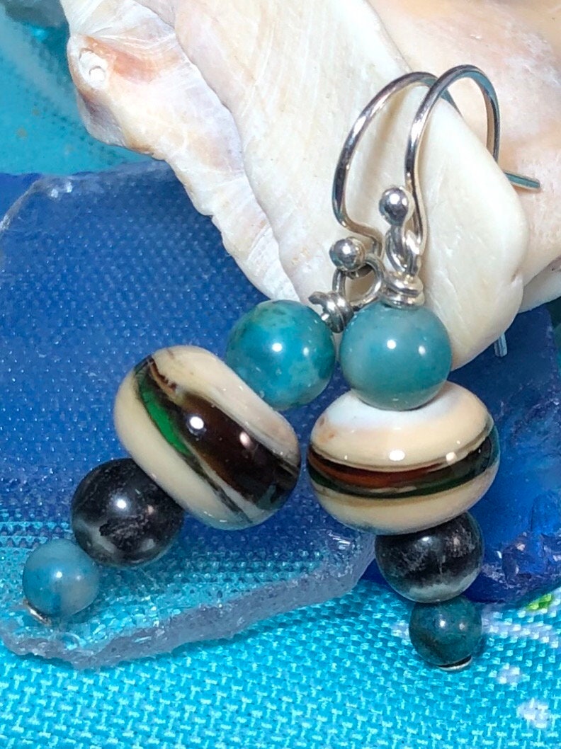 Lampwork Ohrringe Lampwork Ohrringe von HoneyGlassFarm