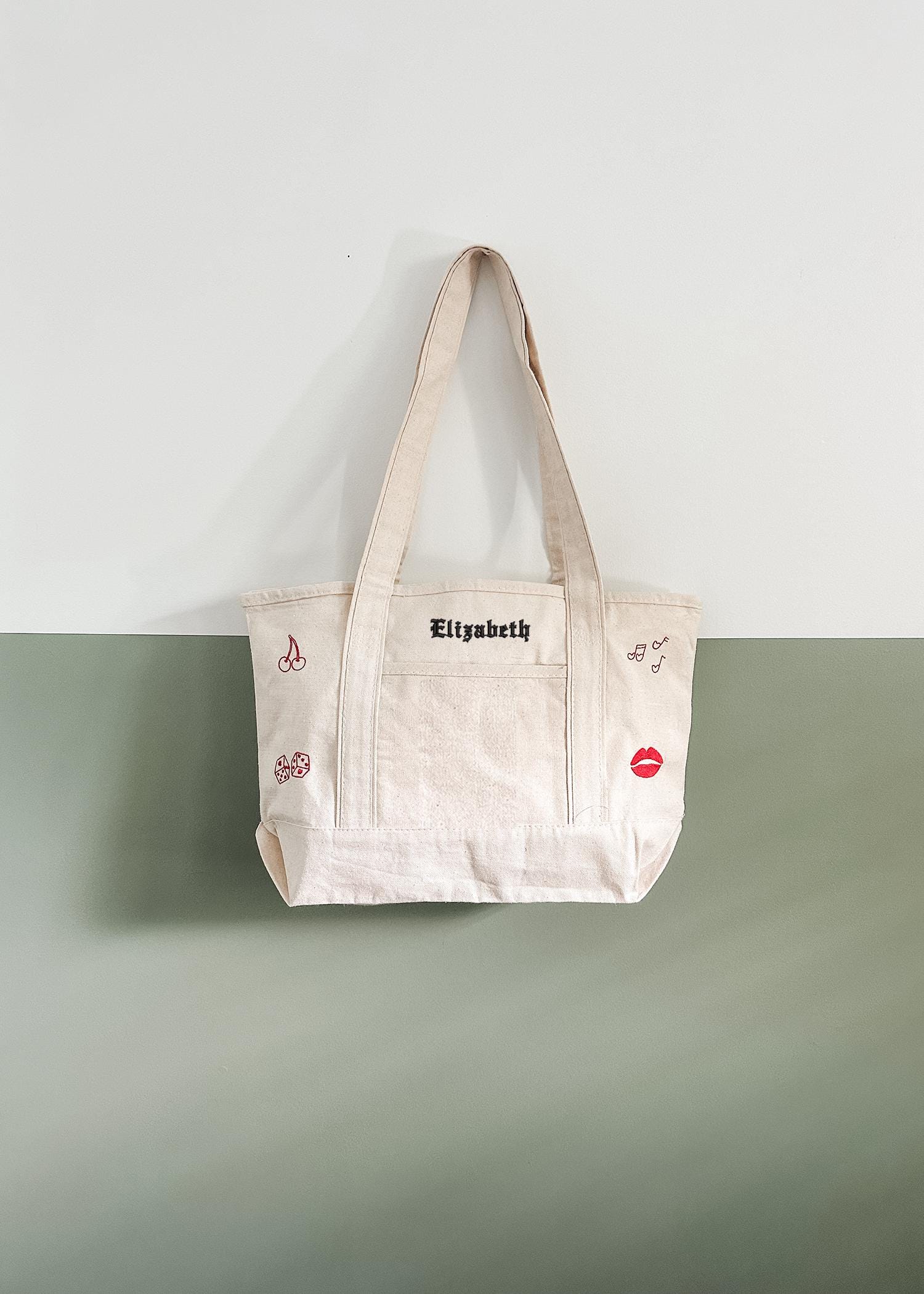 Bestickte Canvas Tasche Personalisiertes Symbol Geschenk Bestickte Canvas Tasche Personalisiertes Symbol Geschenk von HoneyHoneyStudioCo