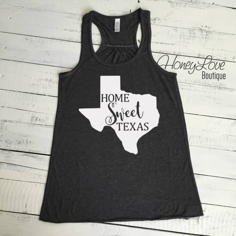 Zuhause Süße Texas Tank, Flowy Tank, Schwarz Oder Grau Meliert, Entspannt Fit, Stolz, Staat Stolz Shirt, Hause Süß Nach Hause, Damen S-2xl Zuhause Süße Texas Tank, Flowy Tank, Schwarz Oder Grau Meliert, Entspannt Fit, Stolz, Staat Stolz Shirt, Hause Süß Nach Hause, Damen S-2xl von HoneyLoveBoutique