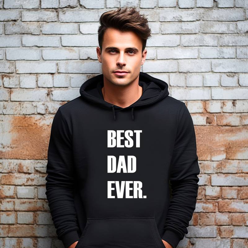 Handgefertigtes Geschenk Für Ihn - Beste Urlaubsgeschenke Den Besten Vater, Ehemann, Hoodie Black Best Dad von HoneyMoodShop