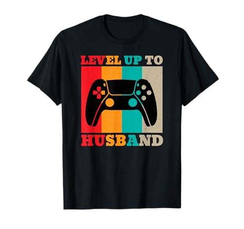 Funny Honeymoon Herren Level Up To Husband Just Married T-Shirt Funny Honeymoon Herren Level Up To Husband Just Married T-Shirt von Honeymoon Essentials - Just Married Apparel