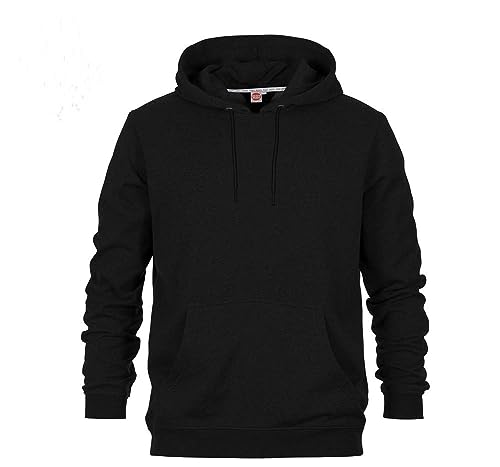 Honeymoon Kapuzensweatshirt mit Saumbündchen schwarz 4XL von Honeymoon