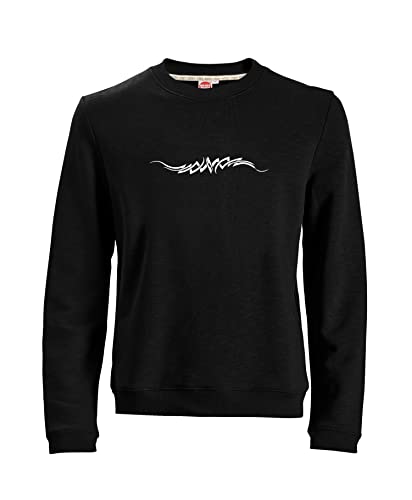 Honeymoon Schwarzes Sweatshirt mit Tribal Motiv in Übergröße 4XL von Honeymoon