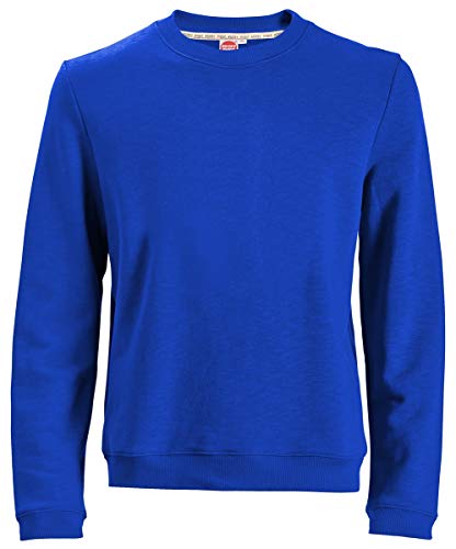 Honeymoon Übergrößen Basic Sweatshirt Blau mit Bündchen unten 7XL von Honeymoon